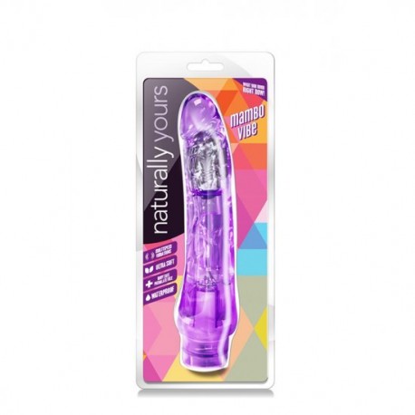 Vibrador Realista Naturally Yours Mambo 20cm Roxo